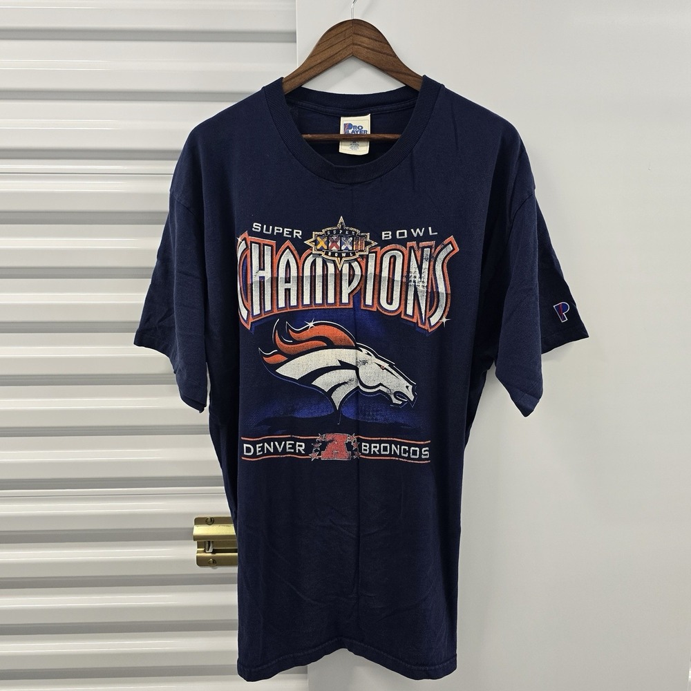 Vintage 1998 Denver Broncos Super Bowl XXXII Champions Pro Player Shirt 2XL